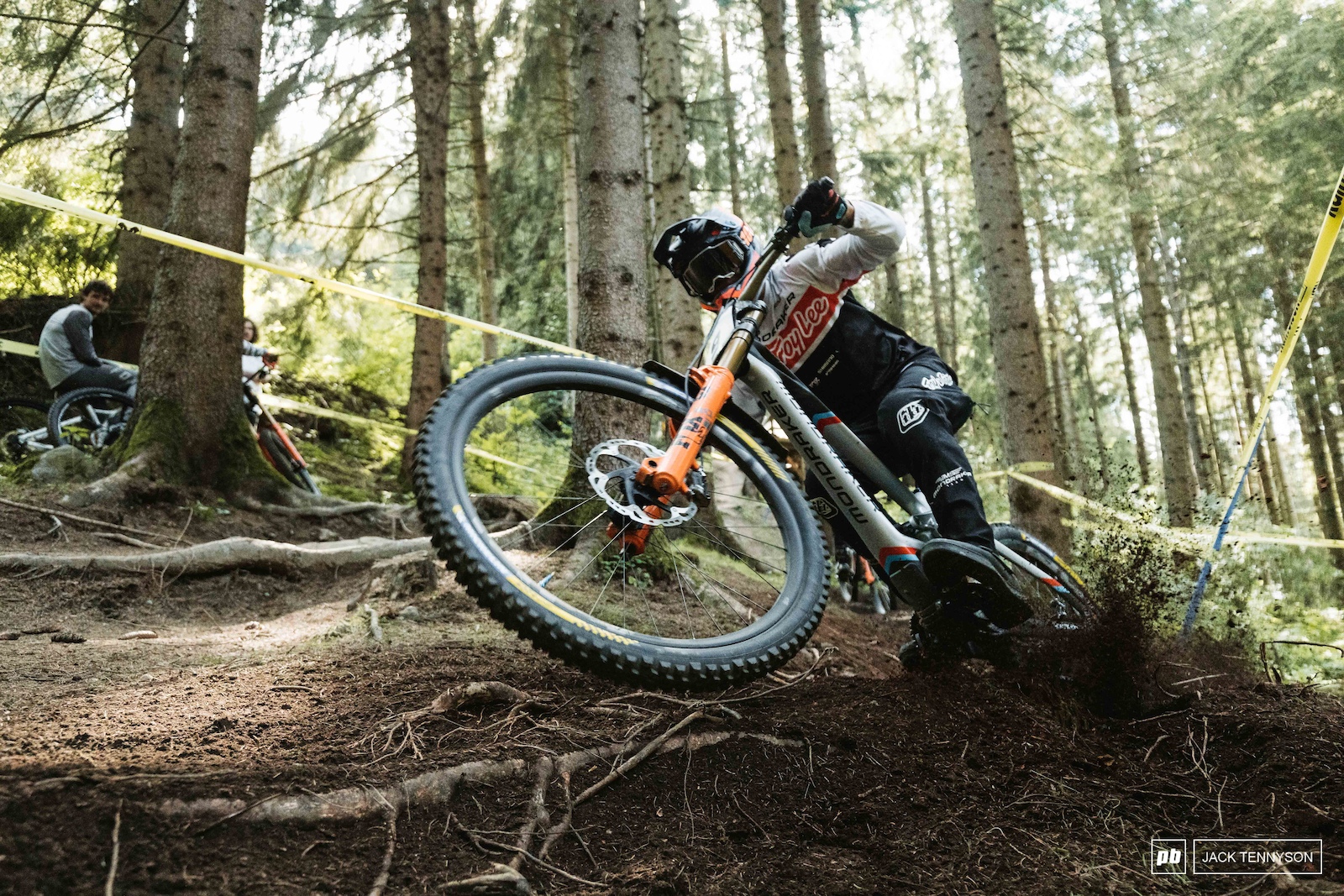 Berm destroying. Tuhoto leaning it over during the morning practice session.