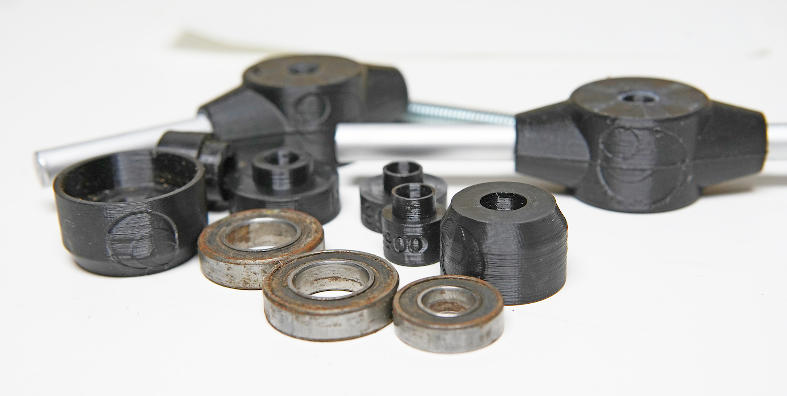 Old bearings serviced using Momentum Cycle's tools