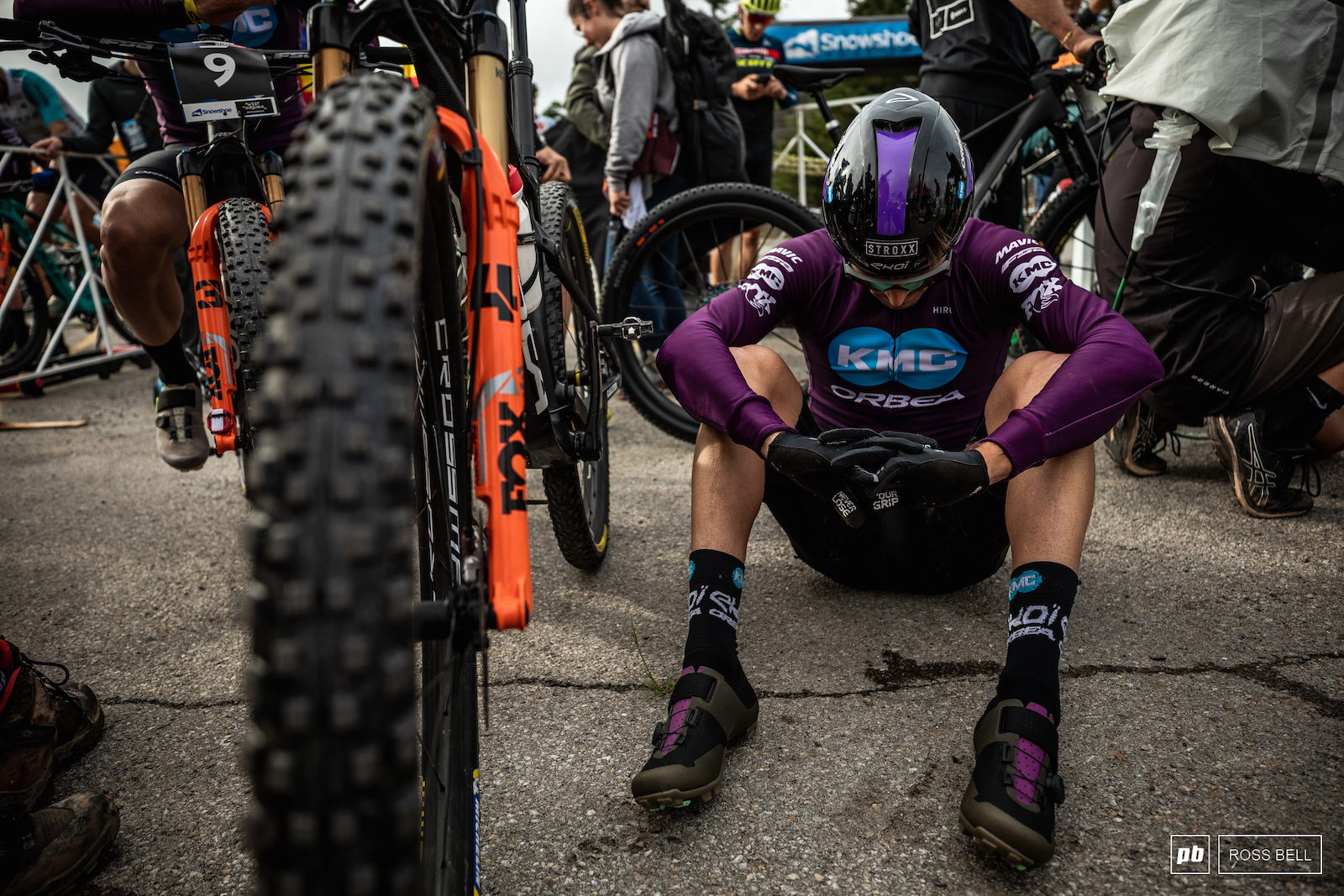 The final quiet moments before the start for Sebastian Fini Carstensen.