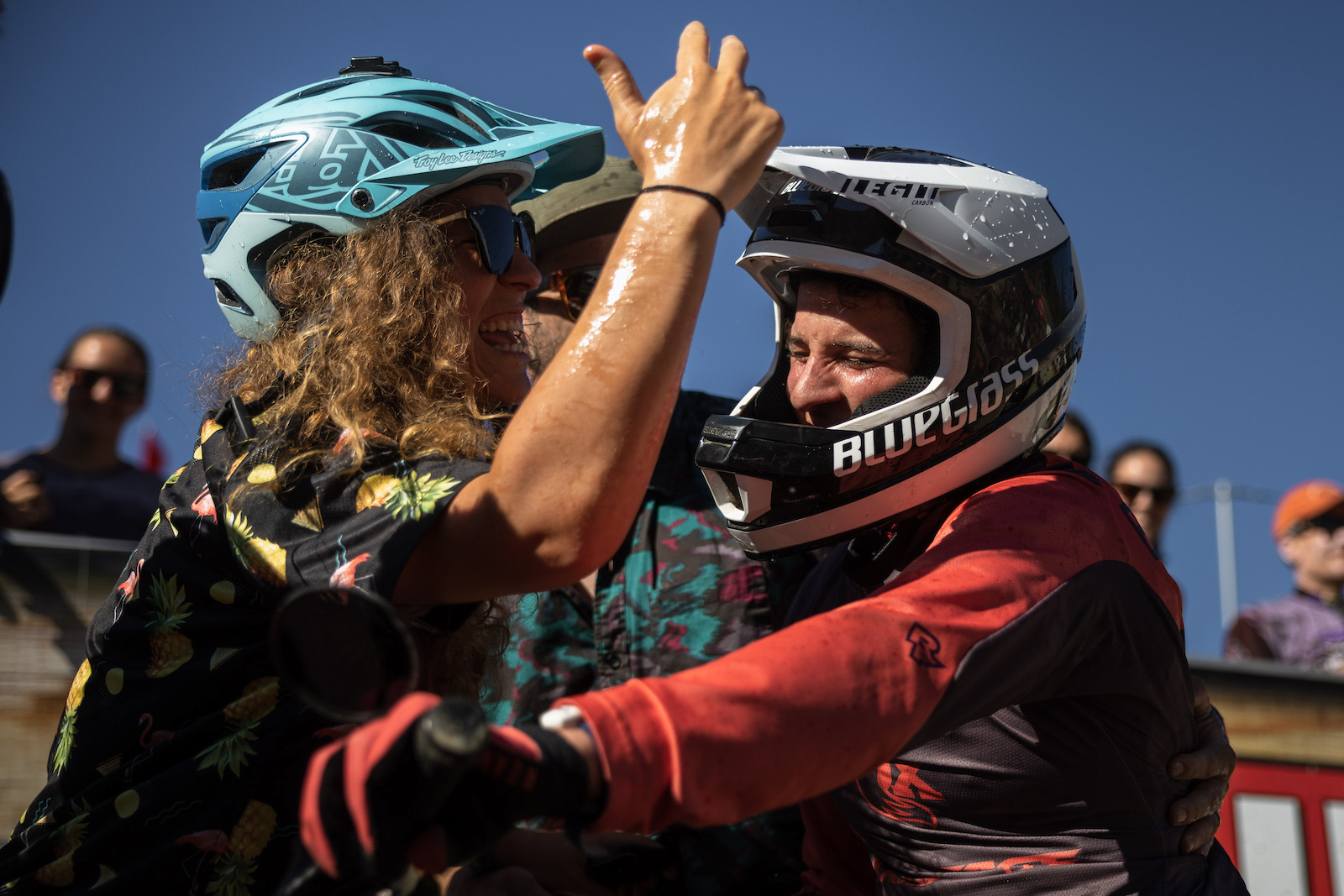 Pure elation from Flo Espineira with her first ever EWS podium