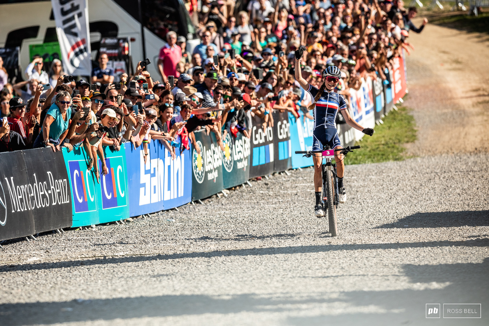 Line Burquier overjoyed to take her first U23 World Champs title.