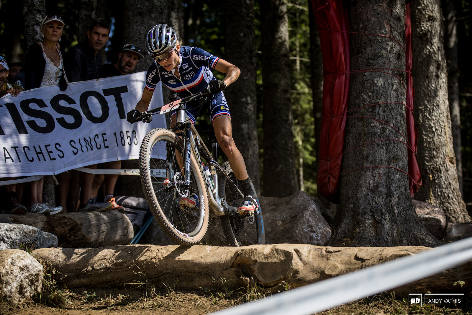 Loana Lecomte just off the podium in fourth.