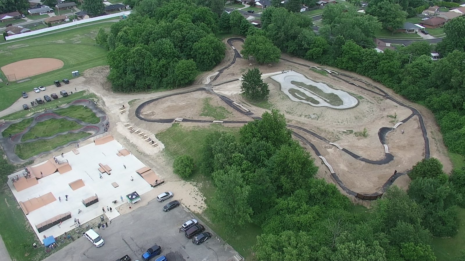 Aerial View of Monita Bike & Skate park