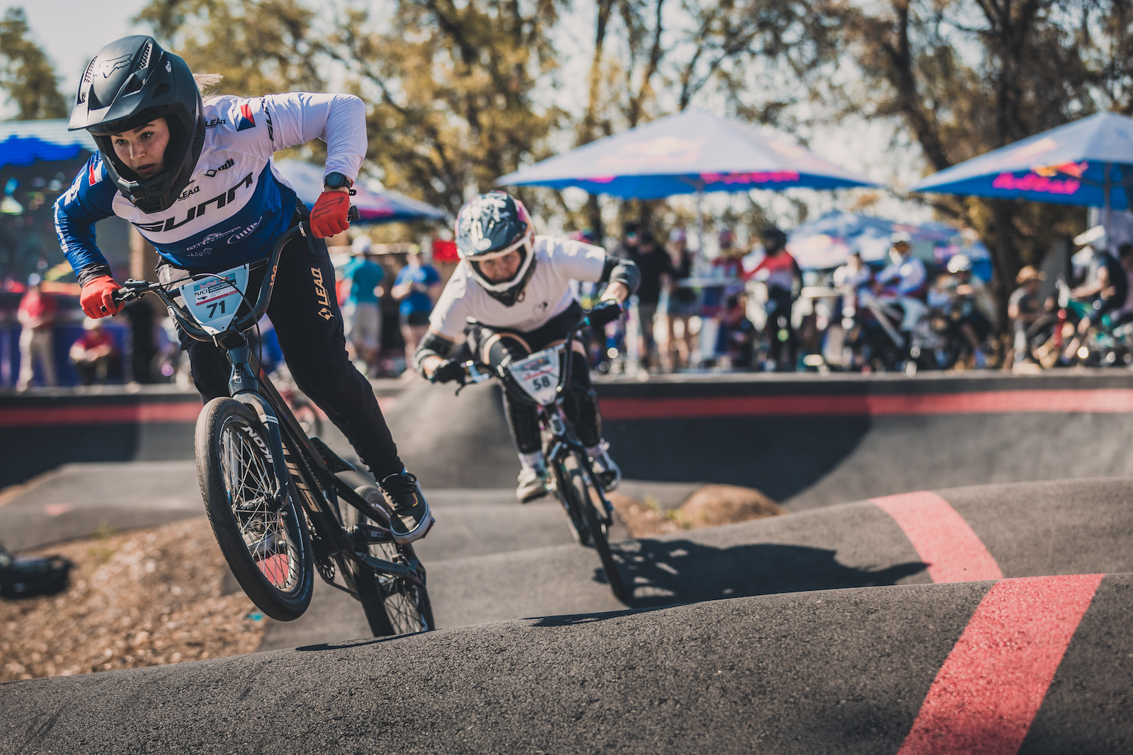 Relationships between riders on the pump track series are positive.