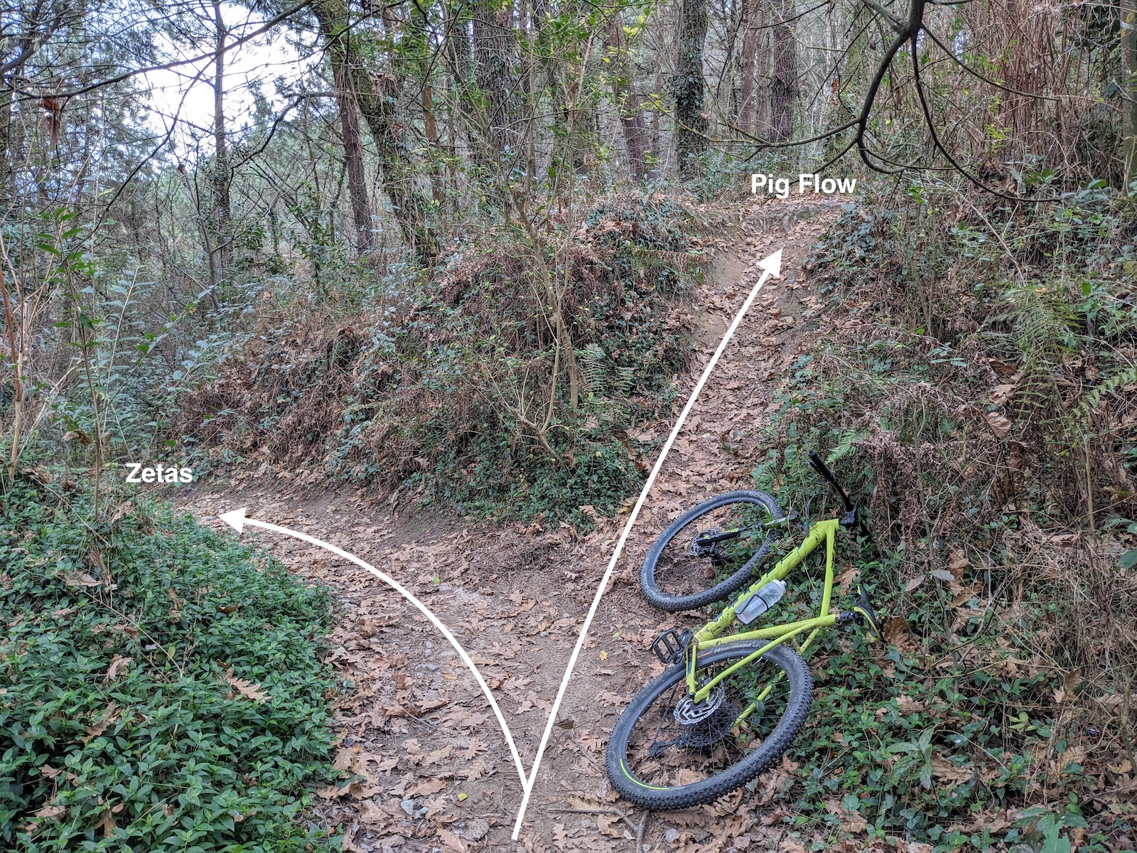 Zetas / Pig Flow junction. The Pig Flow entrance is a steep 2m uphill embankment.