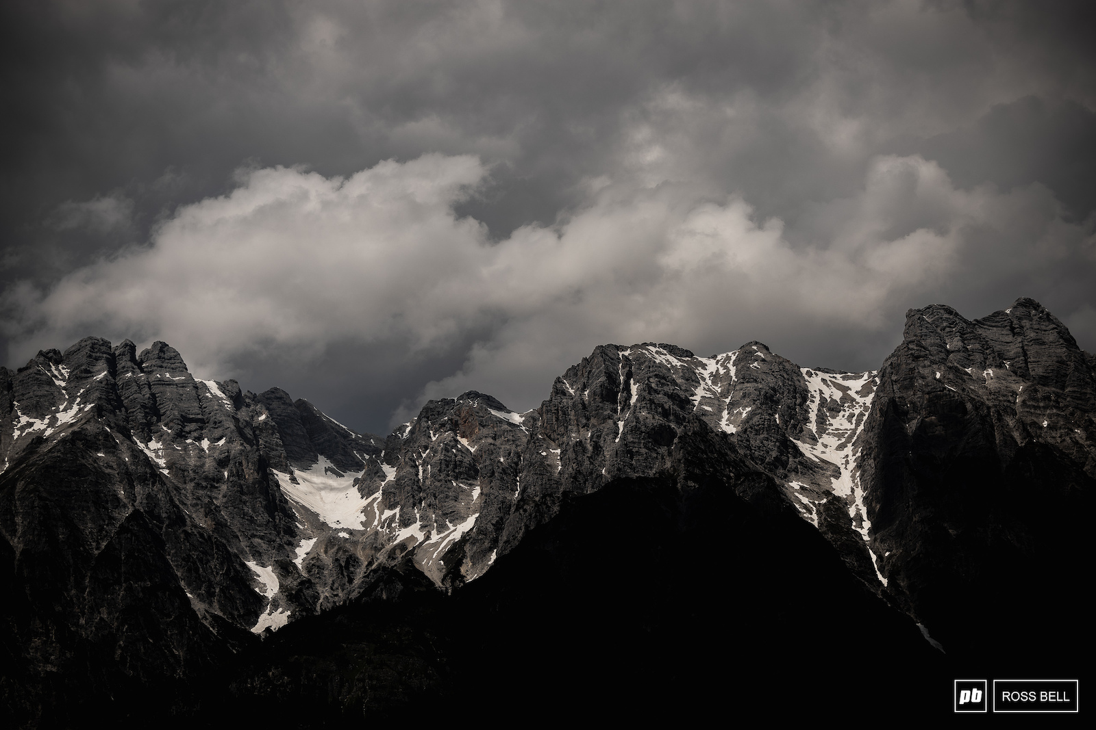 Moody mountains.