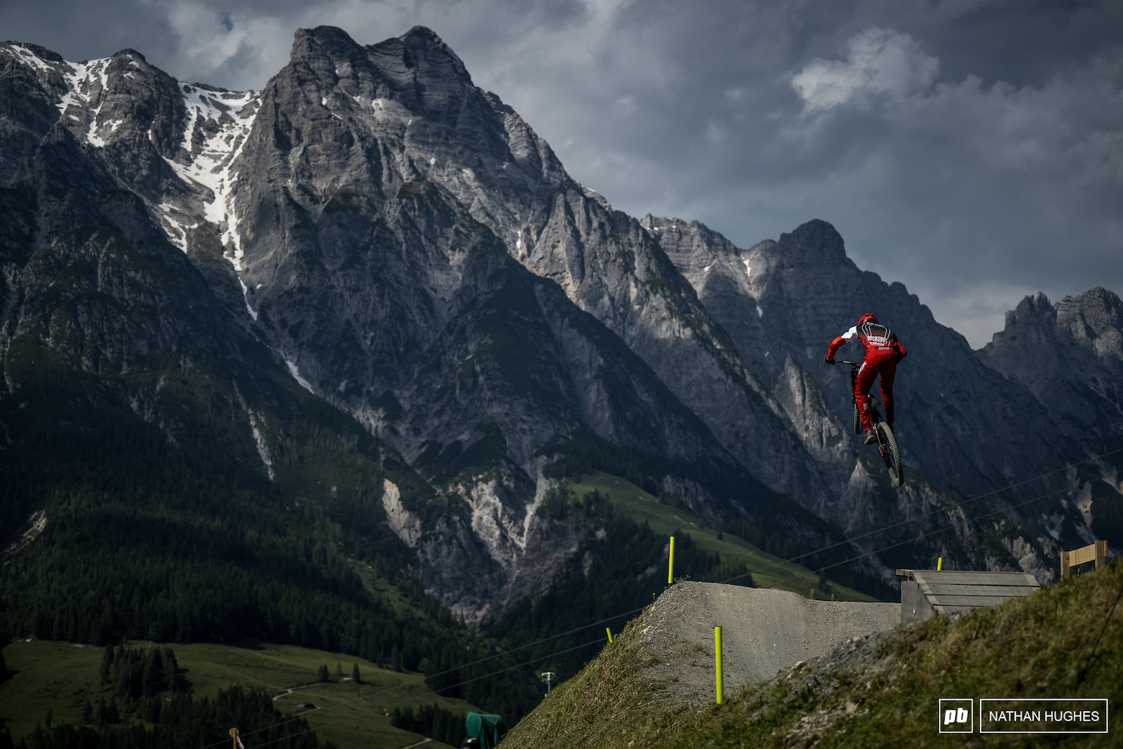 Tegan Cruz fighting back after a rough round one in Lenzerheide.