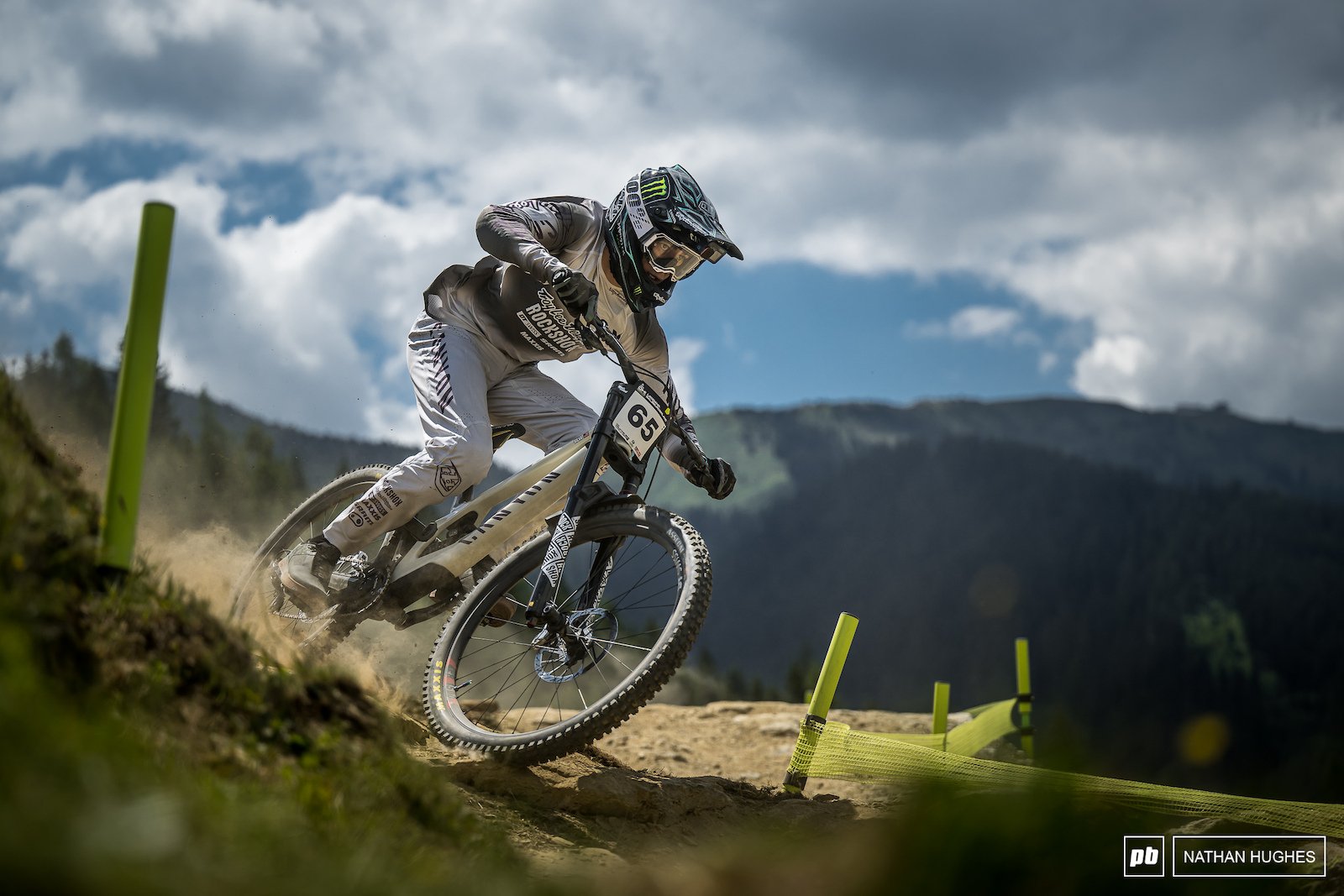 Dante Silva digging into the Austrian dirt.