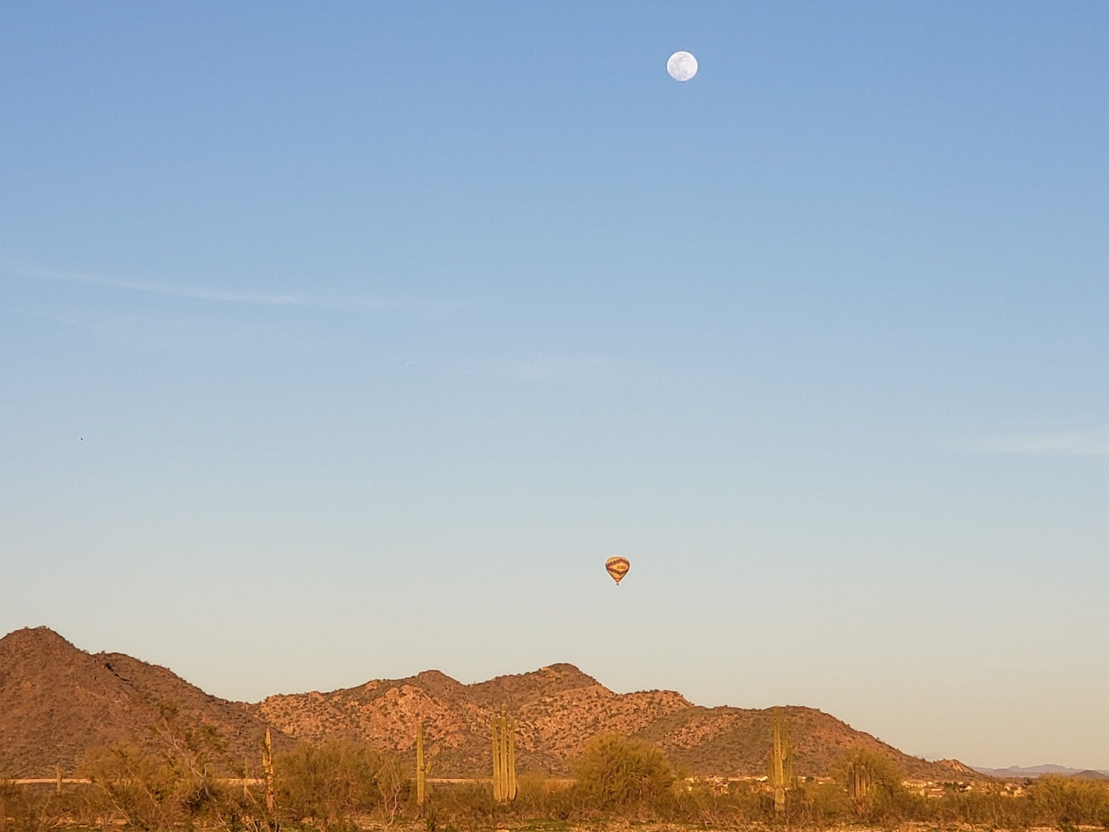 Moon and balloon