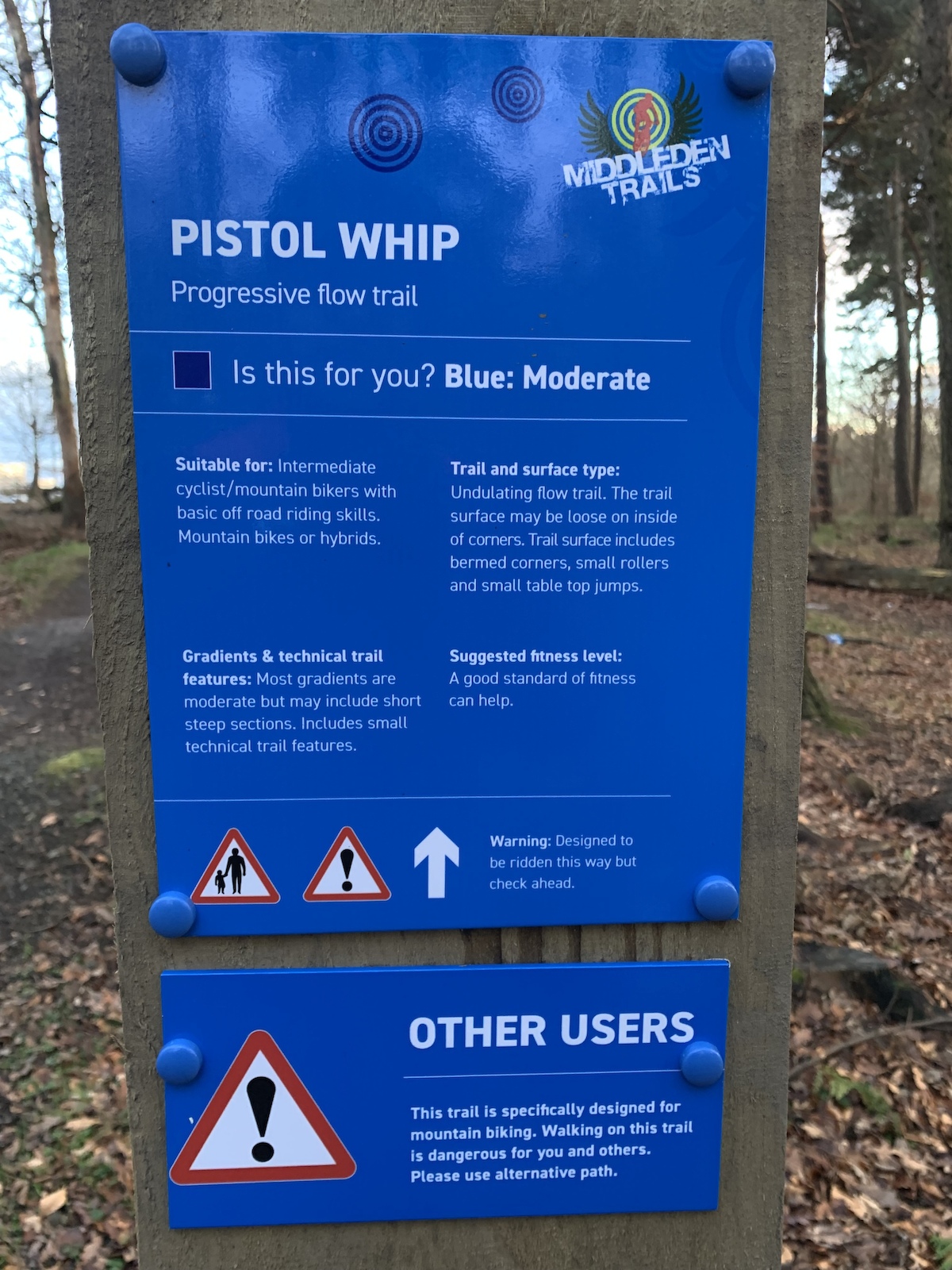Pistol whip signage