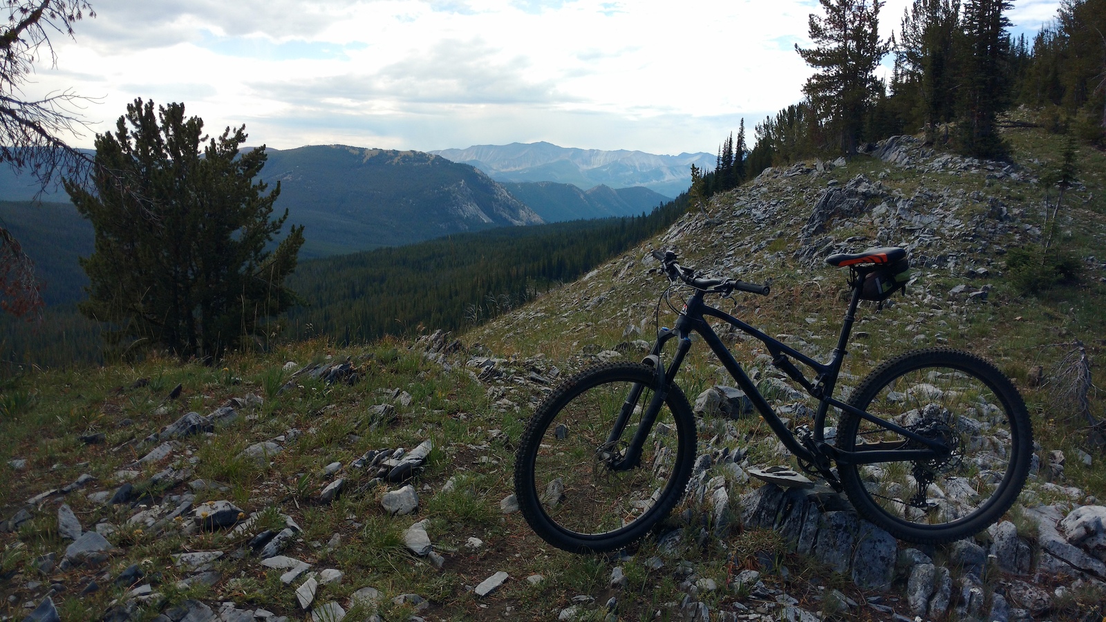 Crossing the ridge, looking into Foster Creek