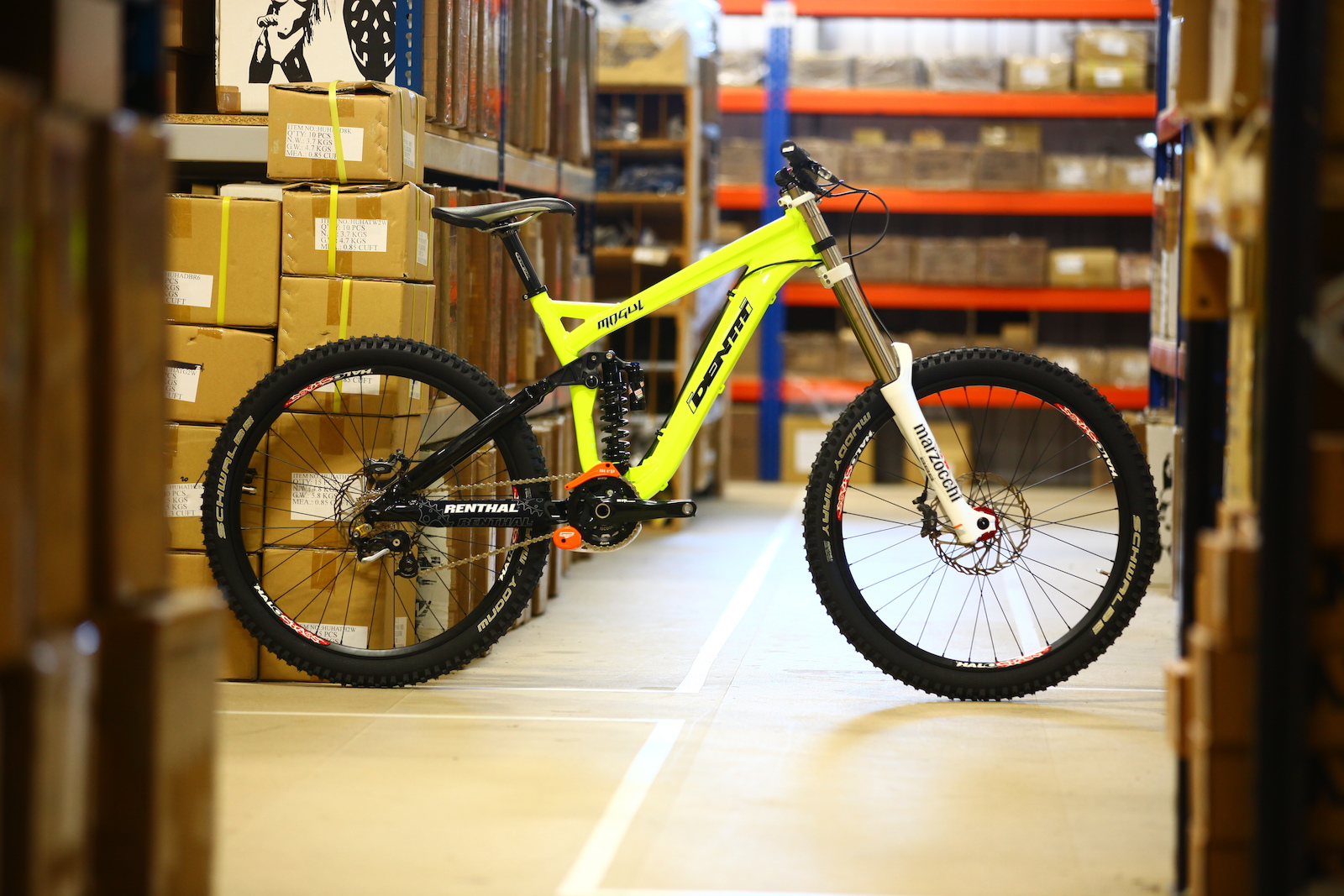 See this bike in action this weekend at the Halo BDS
The frame retails for £1099
7.5" travel
64" head angle 
150mm rear 
9lbs for the frame and shock 
Rock Shox Vivid R2C coil shock