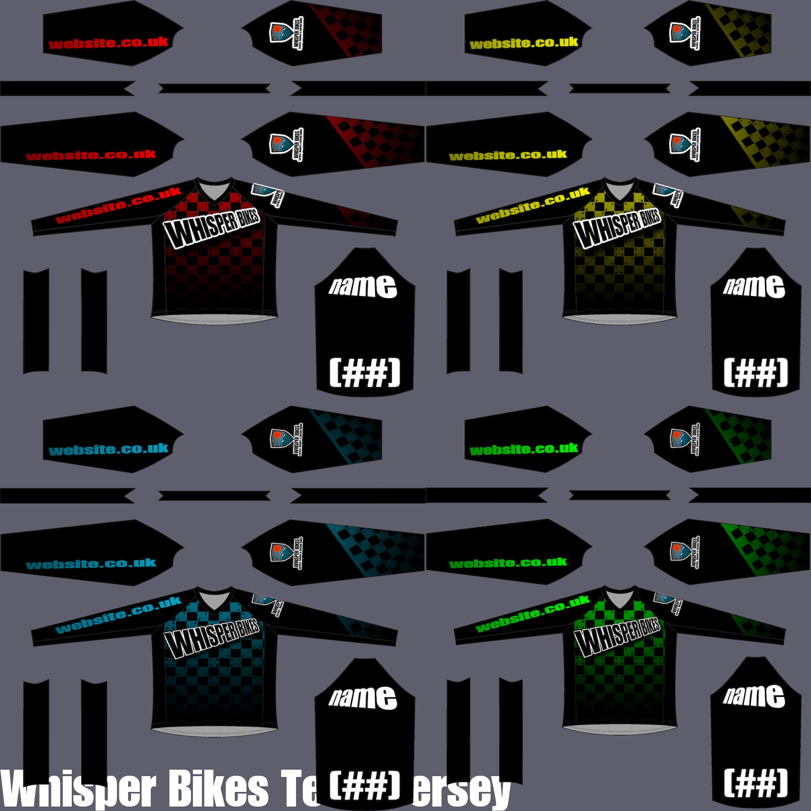 some possible race jersey designs...