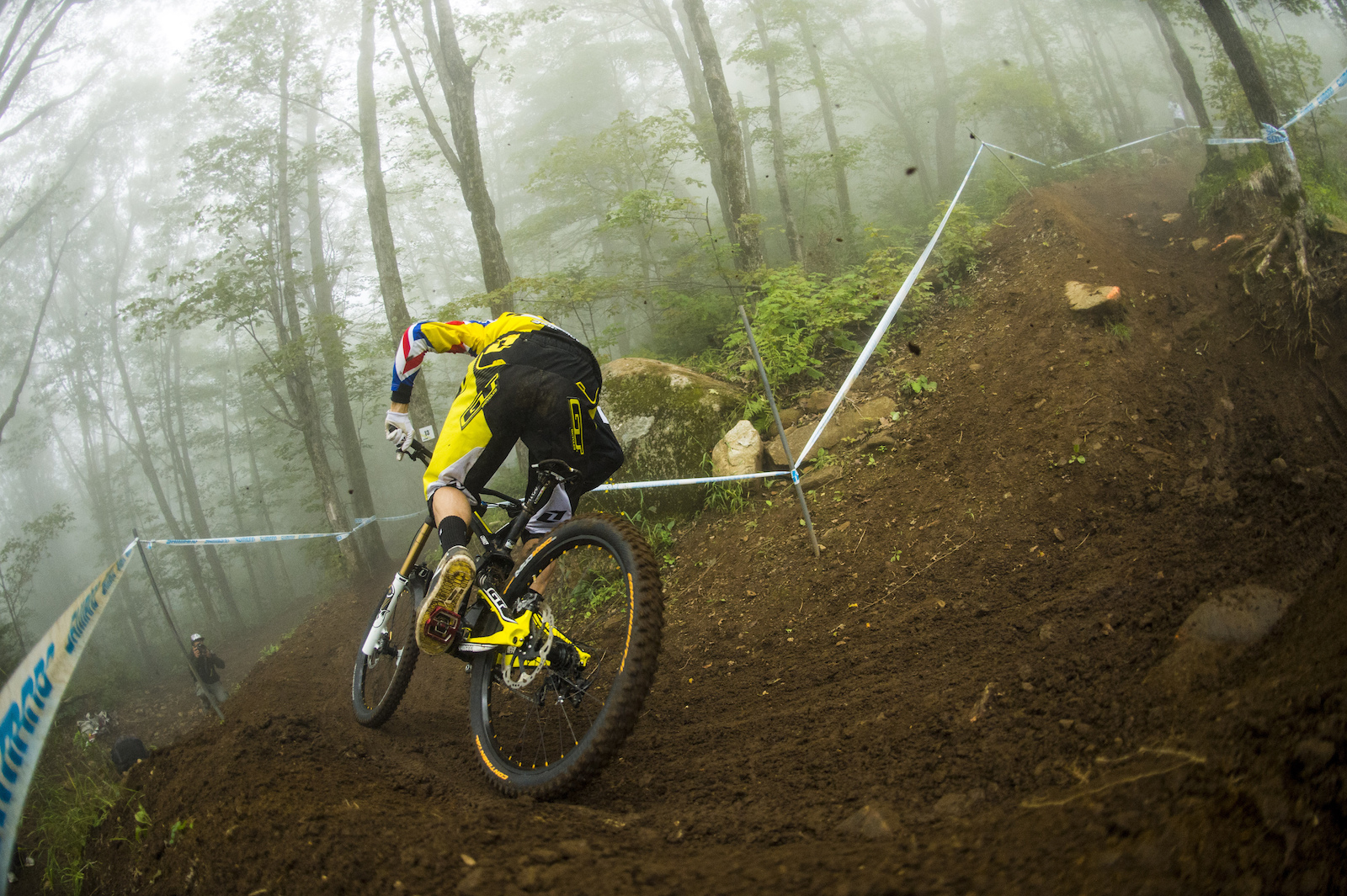 racing to qualify at the 2013 edition of the UCI MTB World Cup at Mt St Anne in Quebec, Canada.
