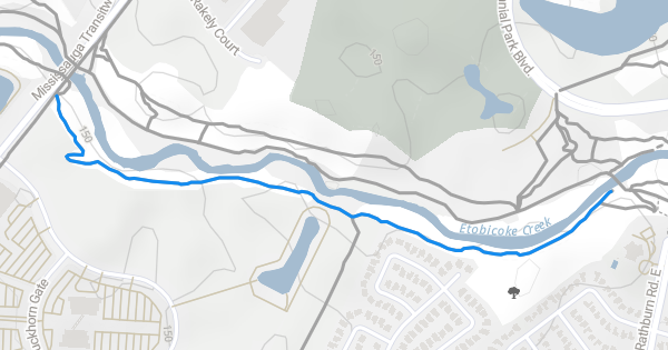 Etobicoke Creek North (West Side) Mountain Biking Trail - Etobicoke