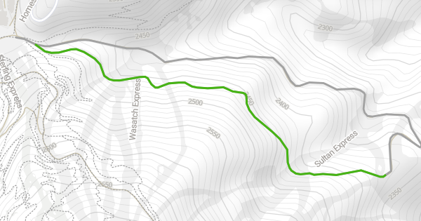 Sultan Trail Ruta Sultan Out-n-back Horseback Trail - Park City, Utah