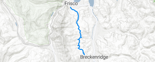 Breckenridge Bike Trail Map Peaks Mountain Biking Trail - Breckenridge, Co