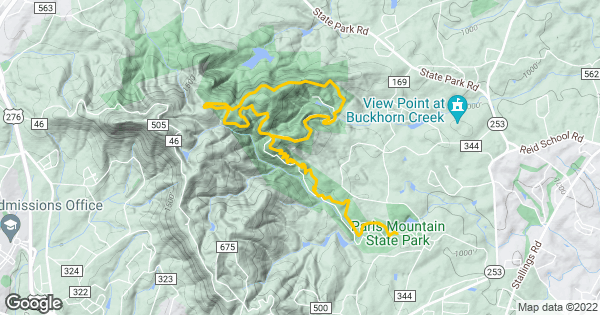 Paris Mountain Loop Mountain Biking Route Trailforks