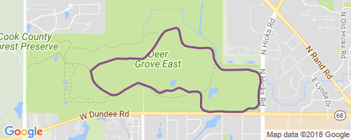 Deer Grove Forest Preserve Map Deer Grove Red Mountain Biking Trail - Barrington, Il