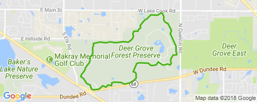 Deer Grove Forest Preserve Map Deer Grove Yellow Mountain Biking Trail - Barrington