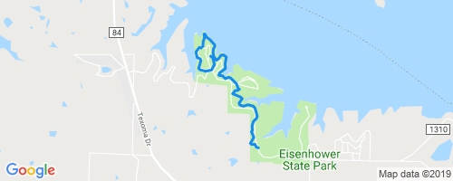 Eisenhower State Park Trail Map Ike's Hike And Bike Mountain Biking Trail - Denison