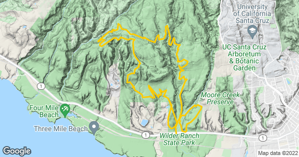 Wilder Ranch Trail Map Wilder Ranch Singletrack | Trailforks
