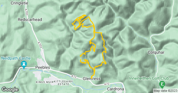 Glentress blue route store map