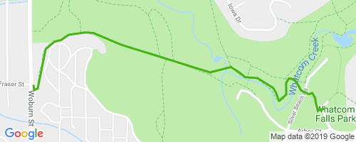Whatcom Falls Park Map Whatcom Falls Connector Mountain Biking Trail - Bellingham