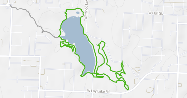 Waterloo Lake Trail Mountain Biking Trail - Denison