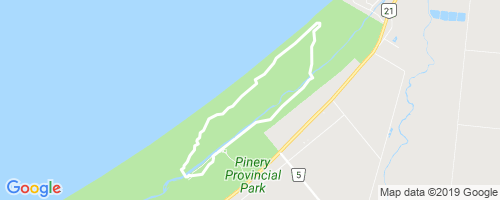 Pinery Provincial Park Trail Map Savanna Trail Mountain Biking Trail - Test, Ontario