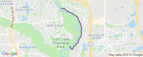 Mckenzie Lake Calgary Map Regional Pathway - Douglasdale And Mckenzie Mountain Biking Trail - Calgary