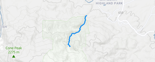 Hunter Creek Trail Map Hunter Creek Hiking Trail - Reno, Nevada | Trailforks