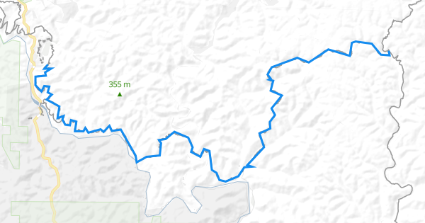 Round Spring Map Ozark Trail (Round Spring) Hiking Trail - Round Spring