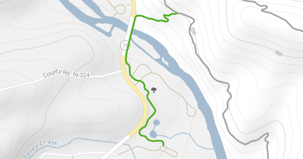 Round Spring Map Round Spring Connector Hiking Trail - Round Spring