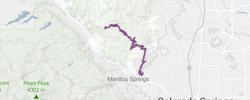 Rampart Range Road Mountain Biking Trail - Colorado Springs, CO