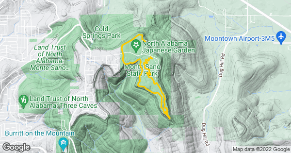 Monte Sano State Park Trail Map 2021 Hamr Ttt Sc 4 | Trailforks