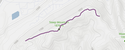 steep mountain trail