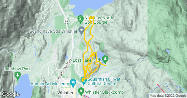 Whistler X Tri Mountain Biking Route