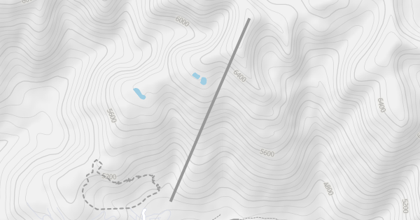 Big Mountain Express Quad Chair Skiing Trail - Whitefish