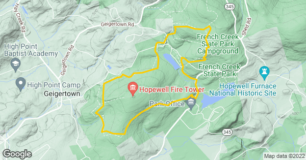 French Park Trail Map French Creek Loop | Trailforks