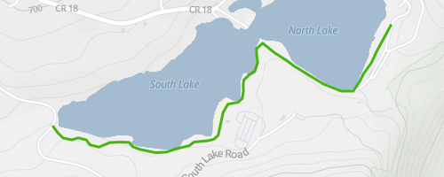 North South Lake Trail Map North Lake South Lake Trail Hiking Trail - Palenville