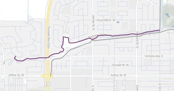 Bike Lane and Multi-use Trail Map City of Thunder Bay