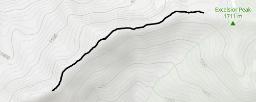 Excelsior Pass Ridge Trail Primitive Mountain Biking Trail Washington