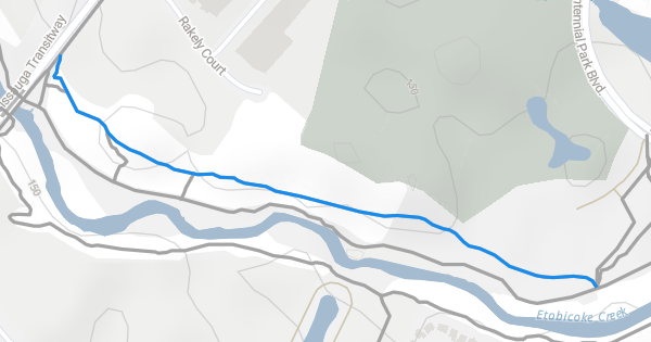 Etobicoke Creek North (East Side) Mountain Biking Trail - Etobicoke