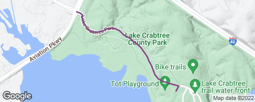 Lake crabtree mtb online trails