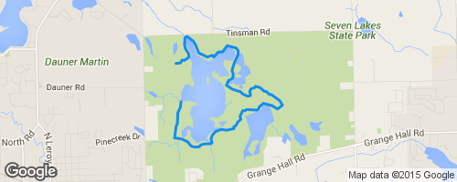 Seven Lakes State Park Trail Map Seven Lakes Loop Mountain Biking Trail - Fenton, Michigan