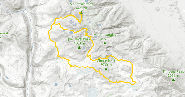 mount whitney trail map