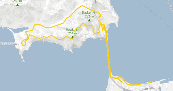 Crissy Field to Marin Headlands (via Golden Gate Bridge) Mountain