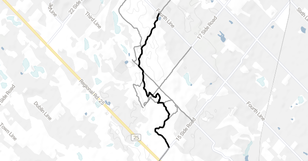 Bruce Trail (15 Sideroad to Fourth Line) Hiking Trail - Milton, ON