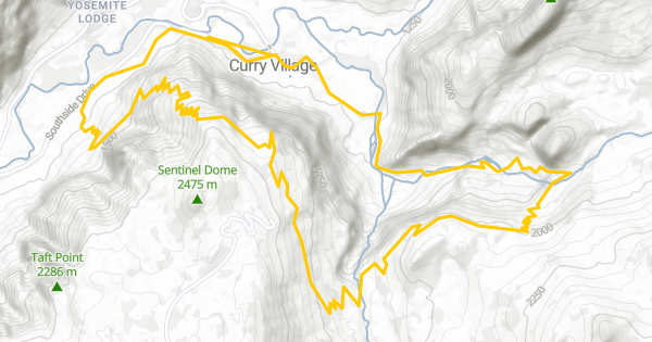 Panorama trail outlet yosemite map